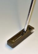 Scarce and early original Ping I-A flag ship rectangular centre shaft putter – with double slotted