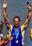 Rowing - Sir Steve Redgrave signed Colour Print signed to the front in ink, measures 21x29cm approx.