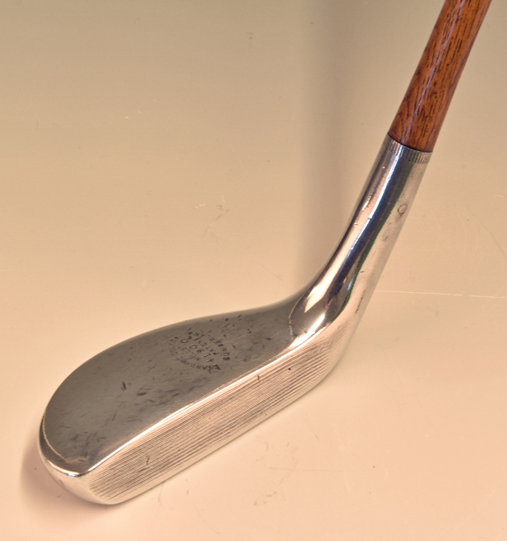 Fine Standard Golf Co Mills “X” Model elongated alloy mallet head putter – stamped Hilton to the - Image 2 of 3