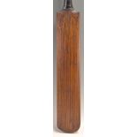 Early Jeffries Cricket Bat stamped with the maker’s mark ‘Jeffries’ to either shoulder of the