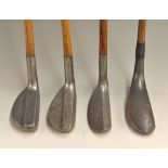 4x various Alloy putters – Mills “Y” model longnose with whipped hosel; Mills RM Model, Mills Ray