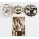 Golfing Paperweights (3) – incl Halcyon Days example with early golfing scene