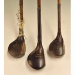 3x late scare neck woods – incl Melville Brown Golf Club Ltd Maker Belfast bulger (toe crack and