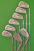 Set of 8 x Tommy Armour 845S Silver Scott cavity back irons – no. 3 – 9 iron plus Sand Iron