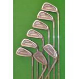 Set of 8 x Tommy Armour 845S Silver Scott cavity back irons – no. 3 – 9 iron plus Sand Iron