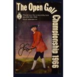 1966 Open Golf Championship signed programme-played at Muirfield and signed by the winner Jack