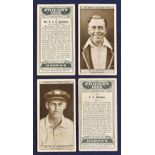 Ogdens Cricket 1926 Cigarette Cards a complete set of 50 appears in good overall condition