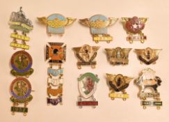 Selection of early Speedway Enamel Badges from 1930s/50s to include 1949 Bristol, 1952 Cardiff,