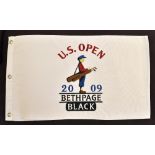 2009 US Open Golf Championship white pin flag – played at Beth Page Black won by Lucas Glover –