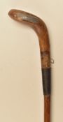 J Sherlock Oxford “Special” Sunday golf scare head walking stick - with good clear makers oval stamp