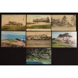 Collection of US Open Golf Championship Golf Club and Golf Course postcards from early 1900s (7) –