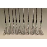 Fine set unused MacGregor “Tourney Custom” ltd ed mussel back irons limited to only 100 sets -