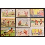 Collection of 20x c1920s to 1950s humour golfing related postcards – incl The Regent Publishing,