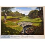 Graeme Baxter signed ltd ed colour golf print “2002 Official World Golf Championships” - signed by