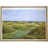 Richard Chorley signed colour golf print - “Lahinch Golf Course – The Dell Green” – from the