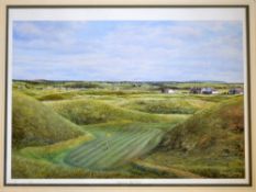 Richard Chorley signed colour golf print - “Lahinch Golf Course – The Dell Green” – from the