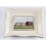 Bill Waugh GolfRoyal English Porcelain Dish with ‘The Royal & Ancient Clubhouse St Andrews’ and