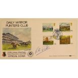 Lester Piggot signed 1979 Epsom Races First Day Cover signed in ink to the front, 200th running of