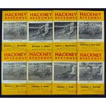 Collection of Hackney Speedway programmes from 1963 to 1974 (58) - to include 1963 x24 - 1st