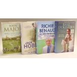 4x various Cricket Biographies to include a Signed John Major More than a game the story of