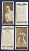 1928/29 Ogden’s Australian Test Cricketers Cigarette Cards complete set of 36, generally appears