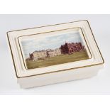 Bill Waugh Golf Royal English Porcelain Card Box with ‘The Royal & Ancient Clubhouse St Andrews’ and