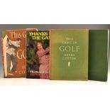 Cotton, Henry collection of golf books – one signed (4) – 2x “This Game of Golf” 4th ed. one with