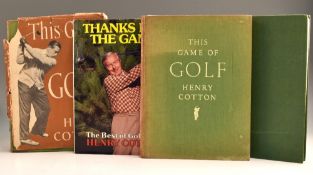 Cotton, Henry collection of golf books – one signed (4) – 2x “This Game of Golf” 4th ed. one with