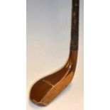 Auchterlonie St Andrews “Handmade” stained dogwood late longnose scare head putter c1900 – makers