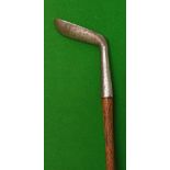 Good Brown Vardon drop toed mallet head putter - with oval hosel and shaft – stamped with Gibson