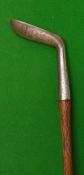 Good Brown Vardon drop toed mallet head putter - with oval hosel and shaft – stamped with Gibson