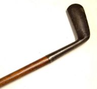 Original Sunday Golf Walking Stick – fitted with smf convex duplex putter head handle – c/w brass