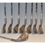 Set of unused Karsten MFG Corp Ping 11 black spot golf irons – no. 3-PW fitted with original ZZ