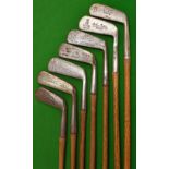 7x assorted blade putters - J Bremner Concentric back blade, Spalding Anvil “R Model “Putting cleek,