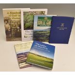 Collection of English Golf Club Centenary/History Golf Books from the 1890s onwards mostly signed (