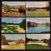 Collection of Pine Valley Golf Club New Jersey USA postcards (18) comprising a complete collection