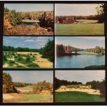 Collection of Pine Valley Golf Club New Jersey USA postcards (18) comprising a complete collection