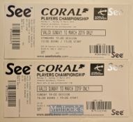 Ronnie O’Sullivan Holder of 19 Snooker Titles from Triple Crown Tournaments – set of 2x tickets