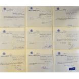Selection of interesting Tennis autographs featuring many on Royal Albert Hall letterhead such as