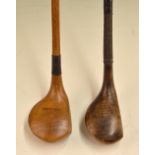 Scare and a socket head wood (2) - D Anderson & Son St Andrews ladies scare neck brassie; and