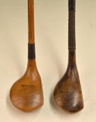 Scare and a socket head wood (2) - D Anderson & Son St Andrews ladies scare neck brassie; and