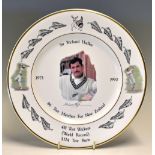 Sir Richard Hadlee 1973-1990 New Zealand Commemorative Cricket Plate limited edition made by Grafton