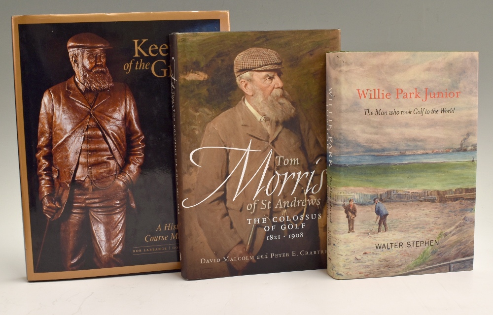 Collection of modern day golf books on Tom Morris, Willie Park Junior And Keepers of the Green –