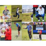 Collection of Golf Winners signed large colour photographs (10) – Chris Paisley with his trophy,