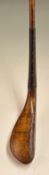 Early W Thomson golden thorn wood elegant longnose feather ball play club c1850 - the head