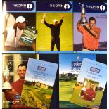 Collection of Open Golf Championship Programmes, ticket and final result sheets from 2000-2008 (5) -