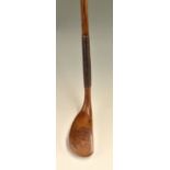 An Elegant Tom Morris St Andrews light stained fruit wood late longnose scare putter c1890 –