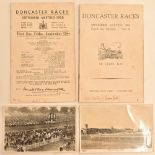 1958 Doncaster Races Race cards for the third and fourth days together with two real photograph