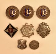 Group of silver golfing badges (8) – incl Burntisland House Golf Club, THGC, 3x Mappin & Webb Ladies