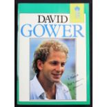 Dave Gower Signed Cricket Publication signed to the front ‘To Richard, Best Wishes David Gower’ in